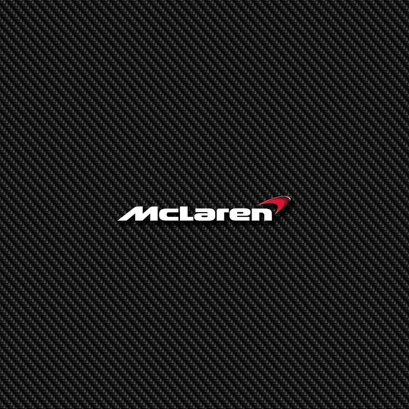 Mclaren Logo auf Carbon