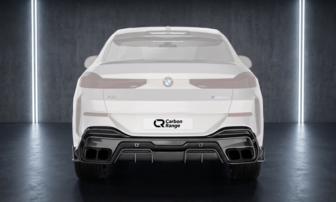 Carbon Heckdiffusor passend für BMW X6 G06 (ab 2023) – Einzelteil