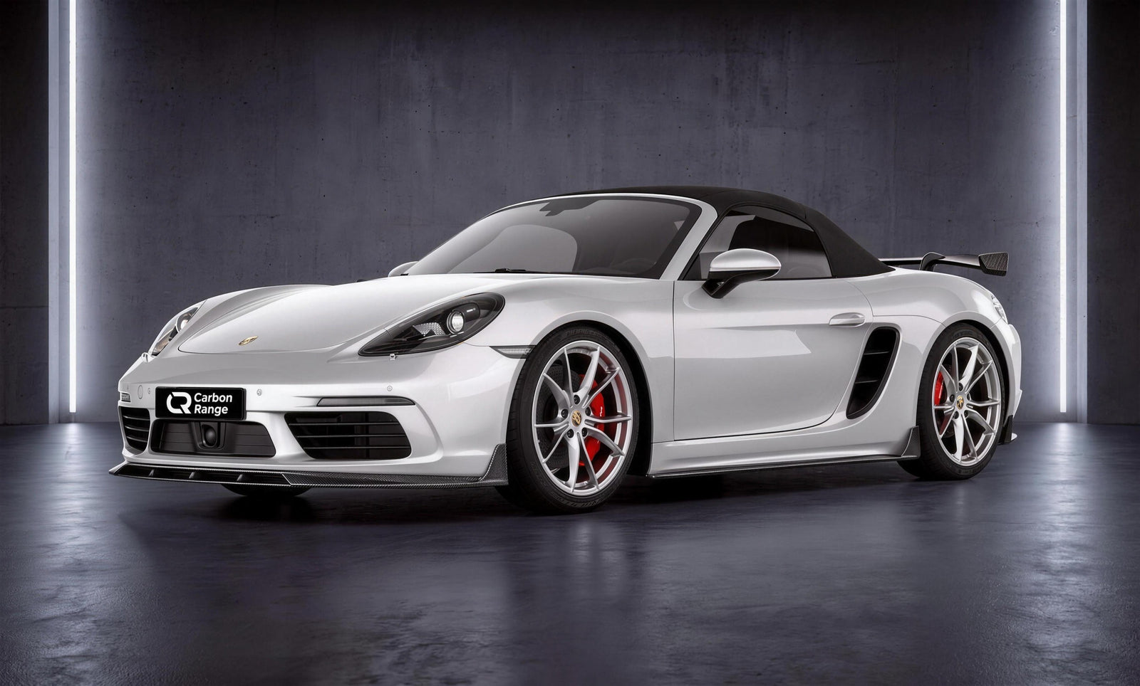 Carbon Aero Kit passend für Porsche 718 Boxster/Cayman 982c (ab 2016) – Prepreg Vollcarbon mit Carbon-Kit
