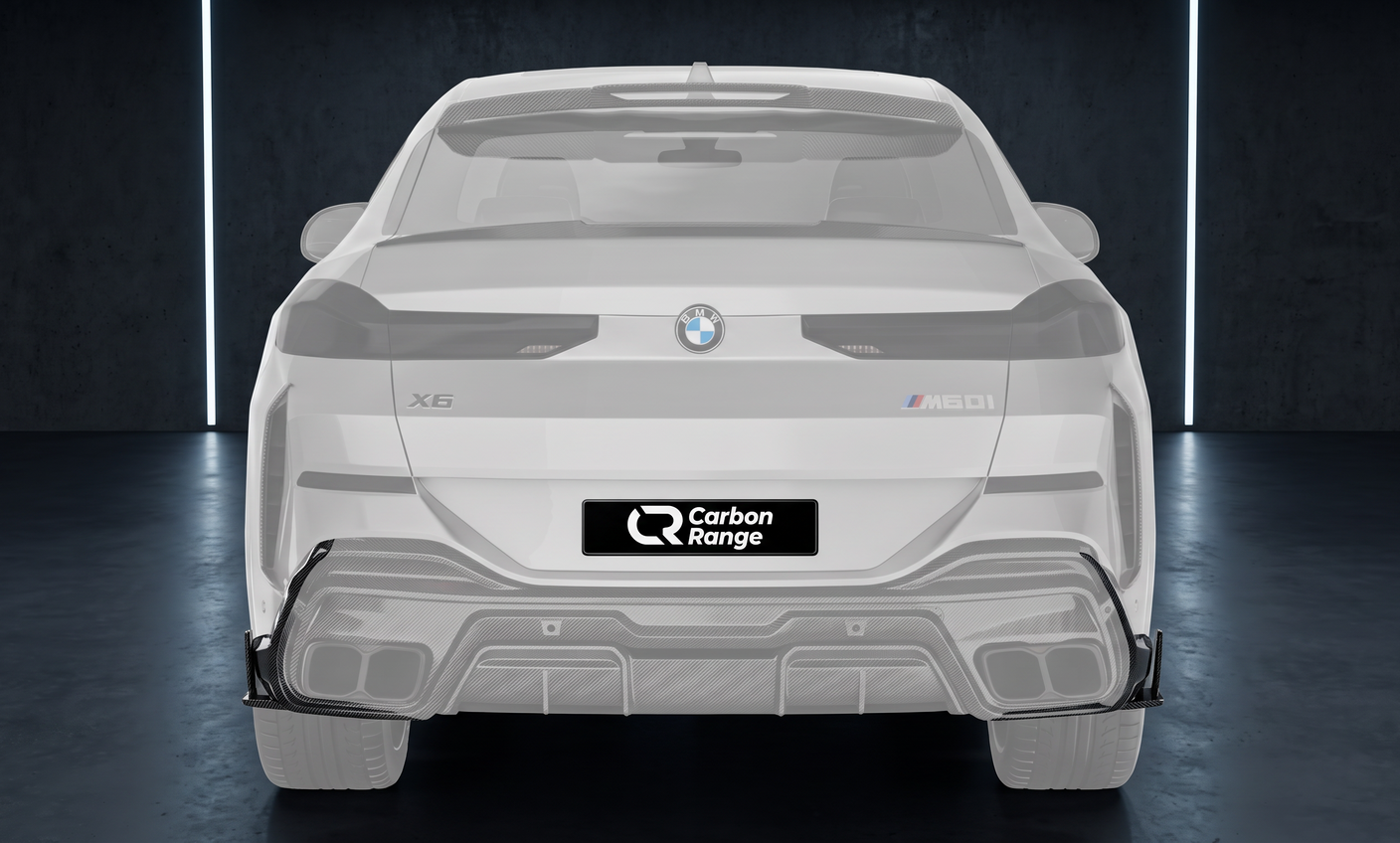 Carbon Rear Side Splitters passend für BMW X6 G06 (ab 2023) – Einzelteil