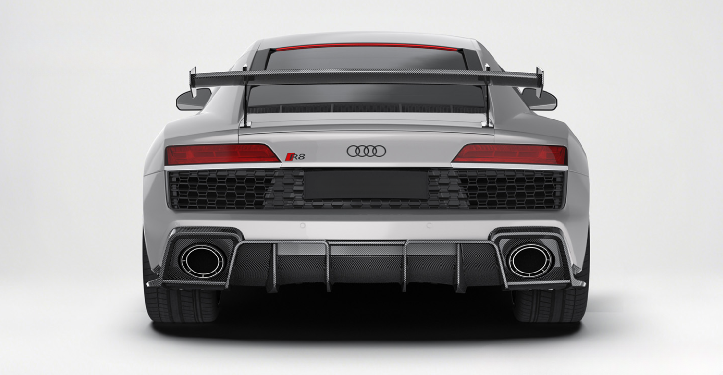 Carbon Fiber Aero Kit passend für Audi R8 – Frontsplitter, Seitenschweller, Diffusor & Spoiler