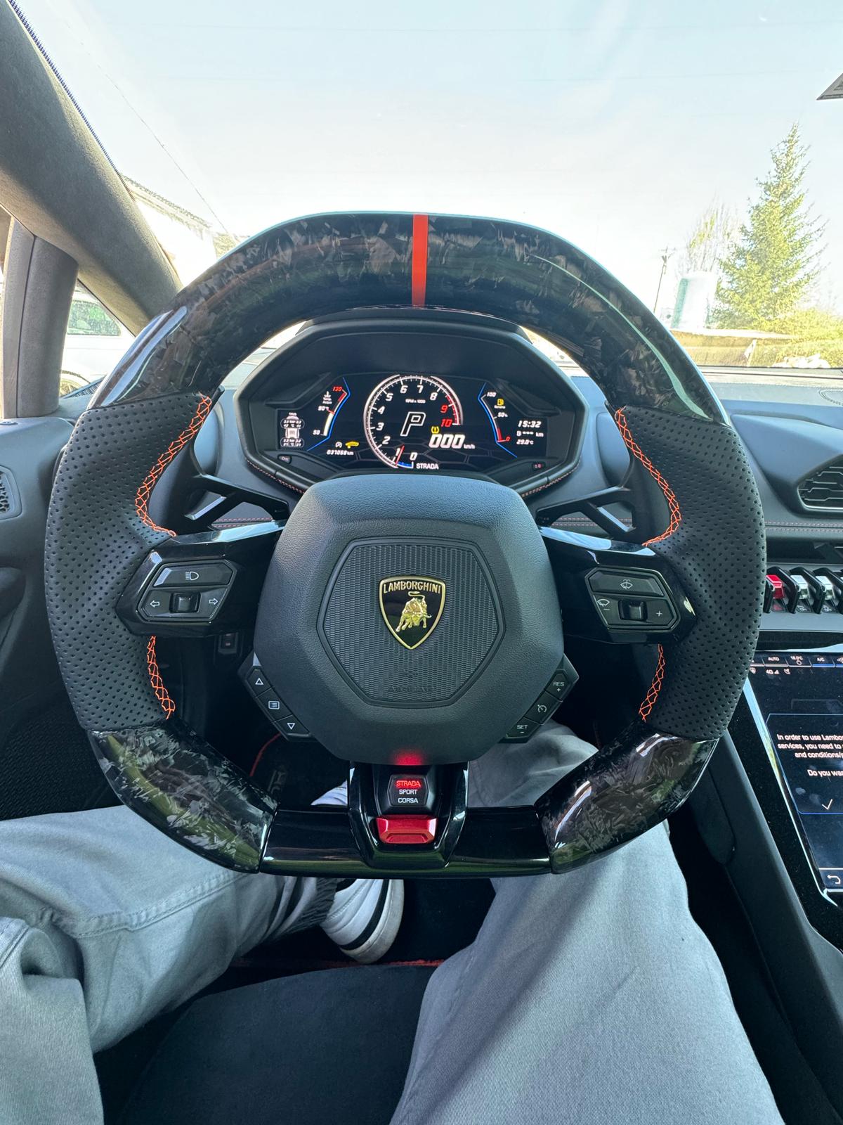 Forged Carbon Racing Lenkrad für Lamborghini Huracan
