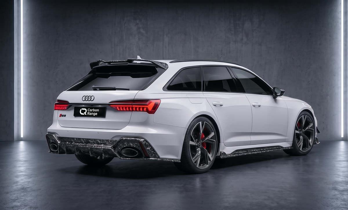 Carbon Aero Kit (Komplett Kit) passend für den Audi RS6 C8 – Forged Carbon Heck #forged