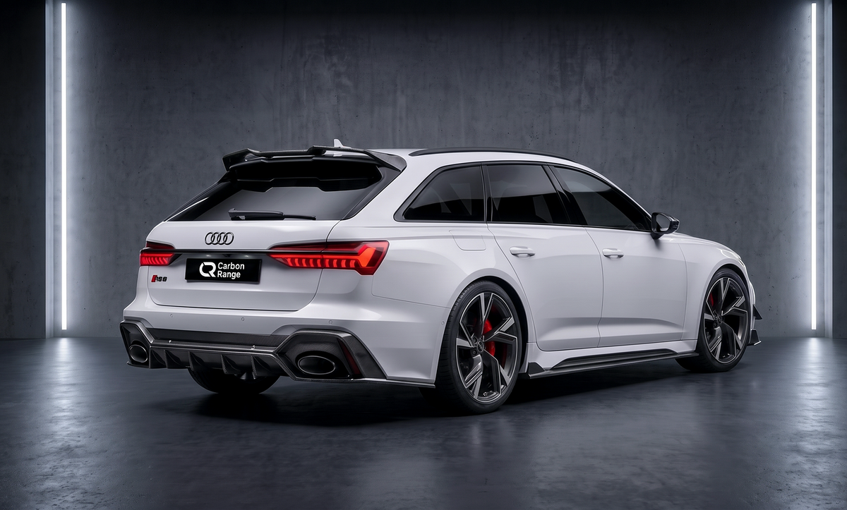 Carbon Aero Kit (Komplett Kit) passend für den Audi RS6 C8 – Mattcarbon Heck #matt