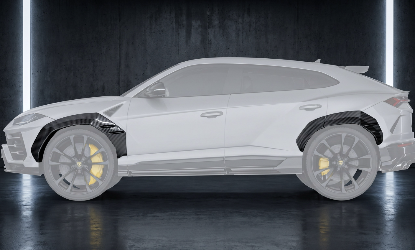 Carbon Kotflügelverbreiterung passend für Lamborghini Urus (ab 2023) – Einzelteil