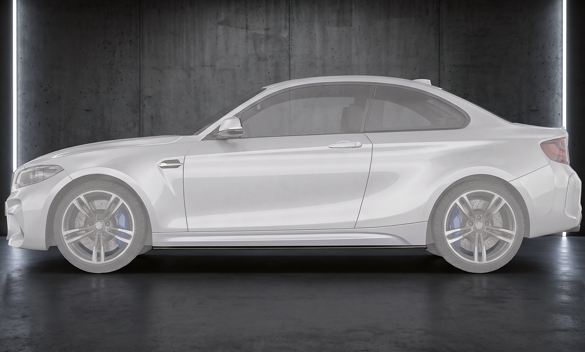 Carbon Seitenschweller passend für BMW M2 F87 (2016–2020) – Einzelteil