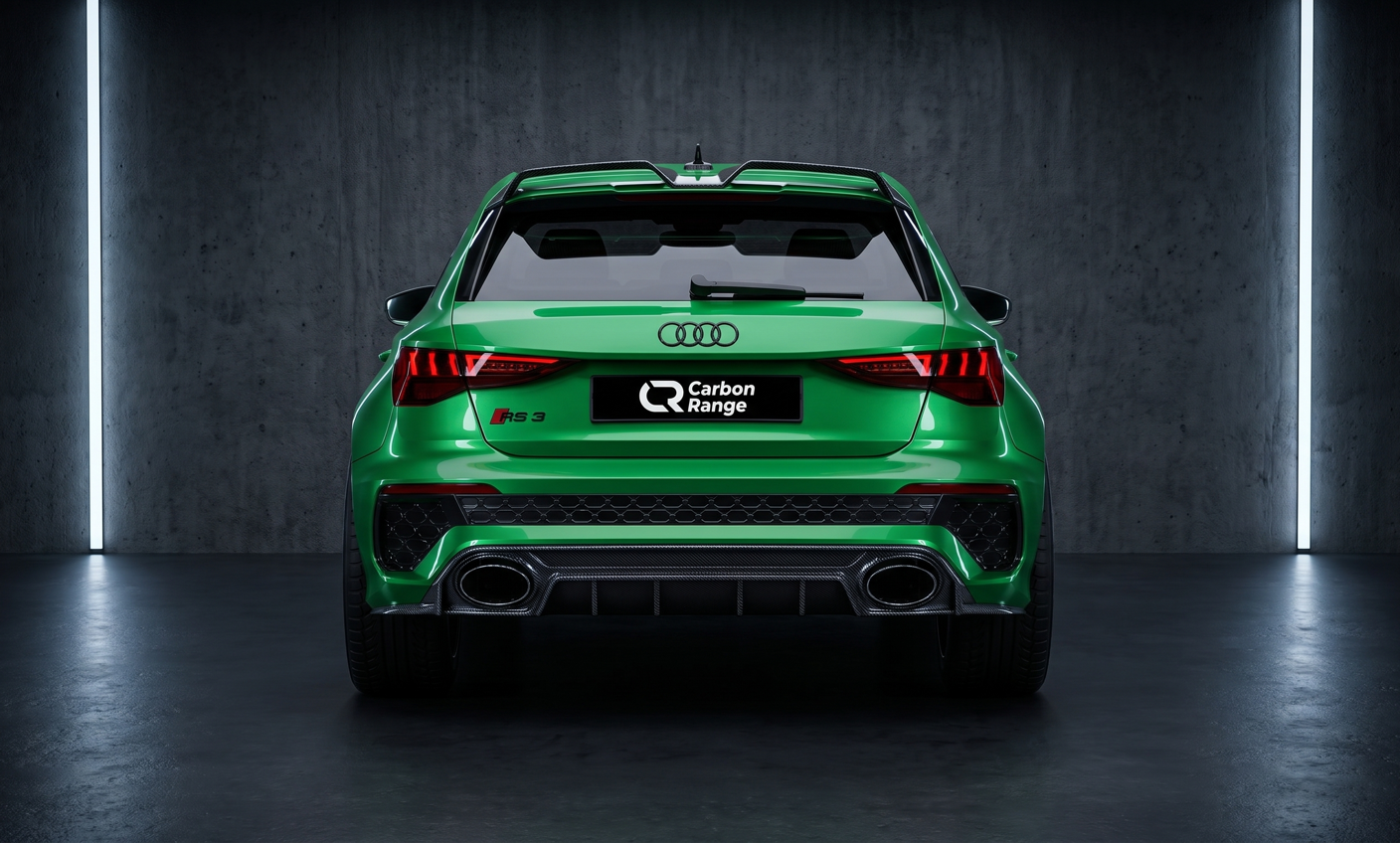 Audi RS3 8Y Carbon Aero Kit Kyalami Green – Heck