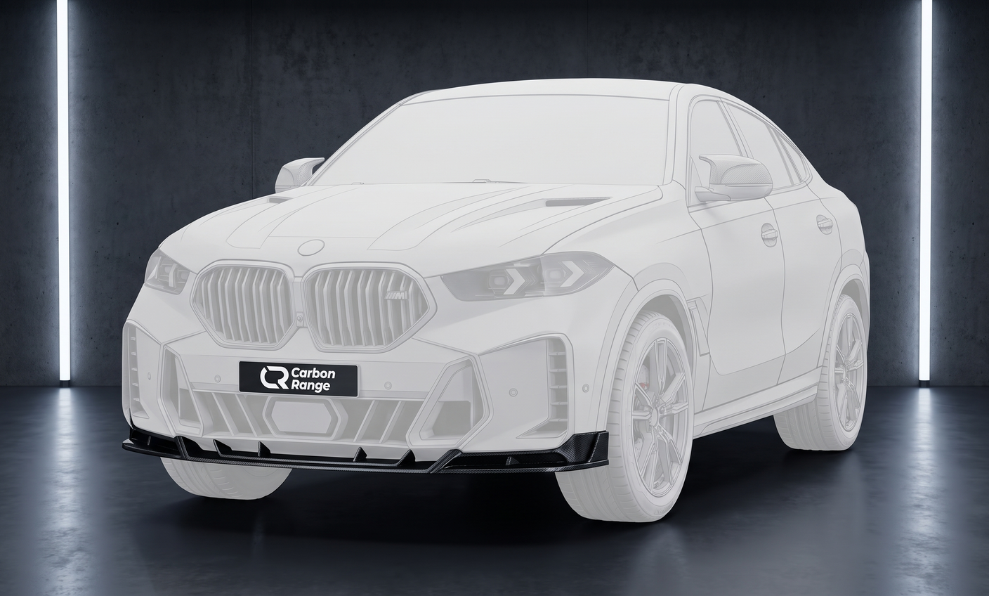 Carbon Frontlippe passend für BMW X6 G06 (ab 2023) – Einzelteil