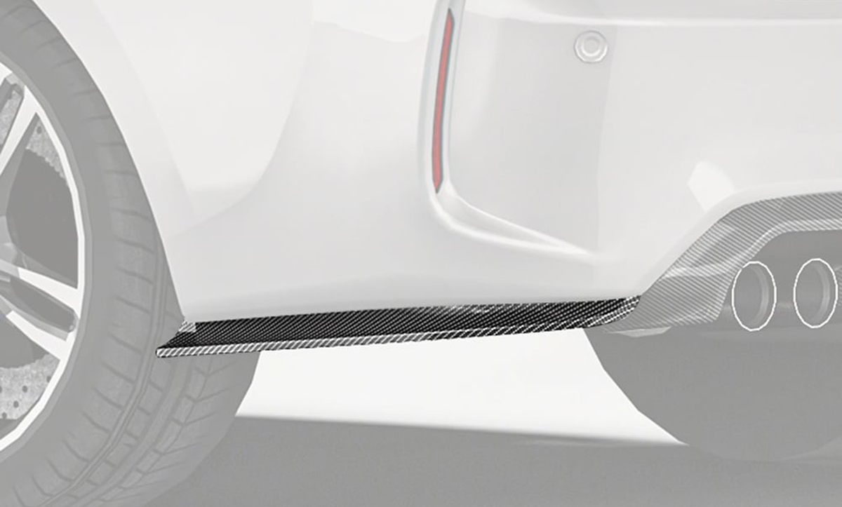 Carbon Heck-Seitensplitter passend für BMW M2 F87 (2016–2020) – Einzelteil