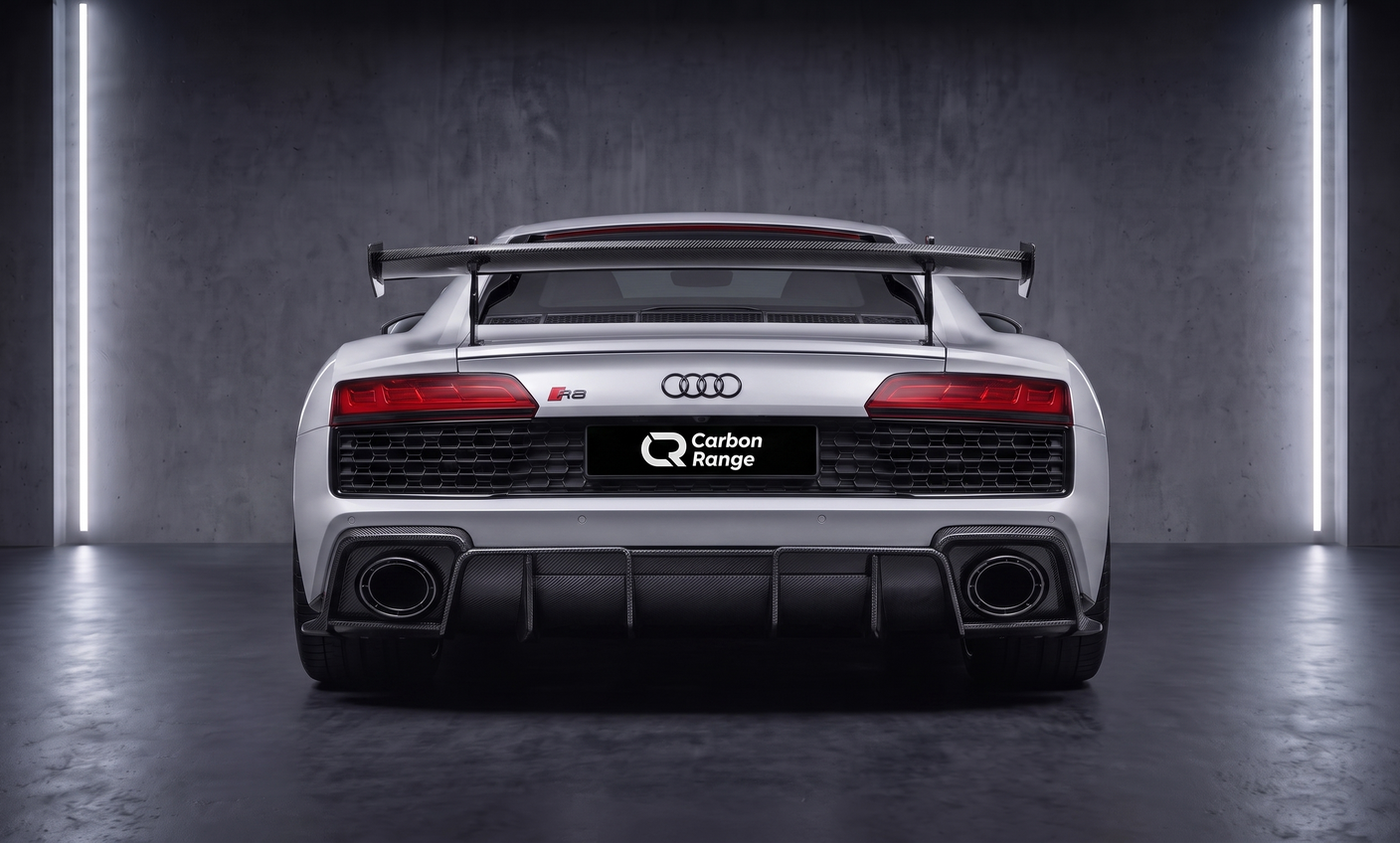Carbon Fiber Aero Kit passend für Audi R8 – Frontsplitter, Seitenschweller, Diffusor & Spoiler