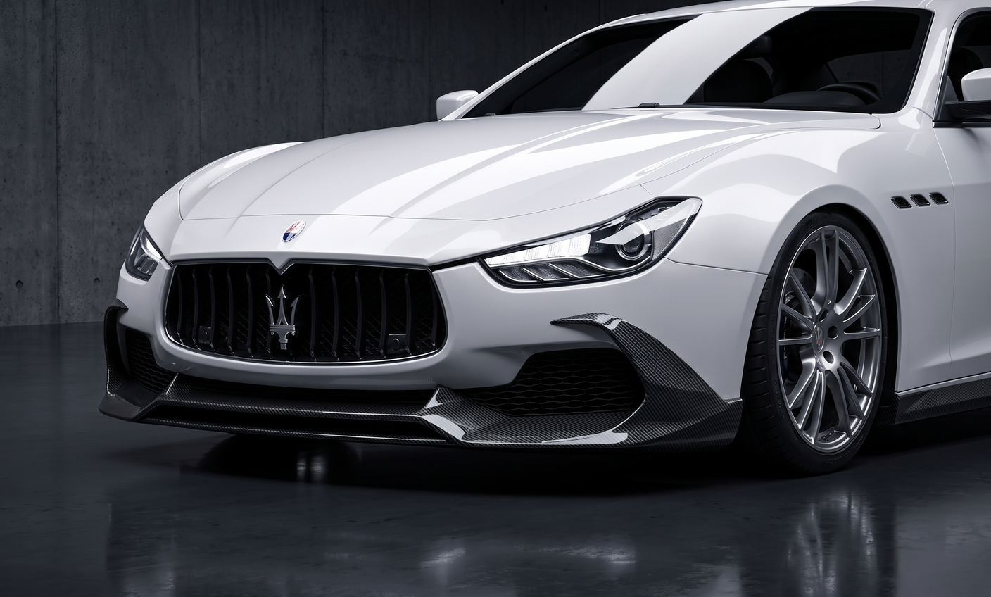 Carbon Aero Kit passend für Maserati Ghibli (2014–2017) – Vollcarbon