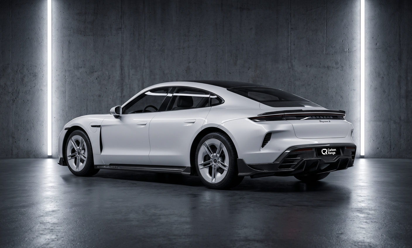 Carbon Aero Kit passend für Porsche Taycan (2025+) – Prepreg Vollcarbon