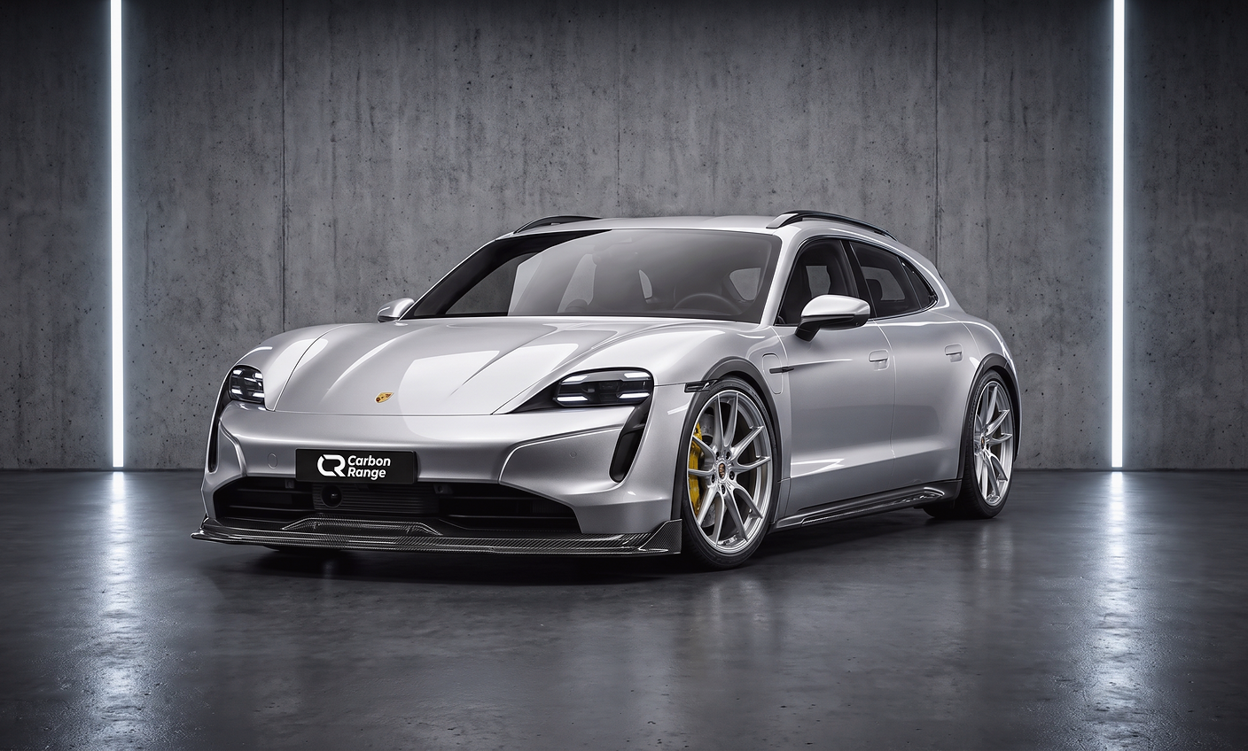 Carbon Aero Kit passend für Porsche Taycan Cross Turismo (J1) – Prepreg Vollcarbon