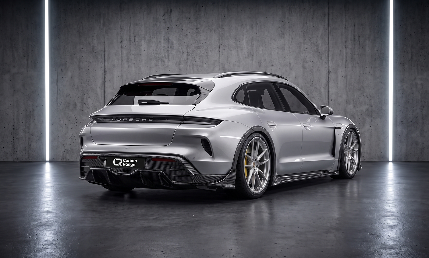 Carbon Aero Kit passend für Porsche Taycan Cross Turismo (J1) – Prepreg Vollcarbon