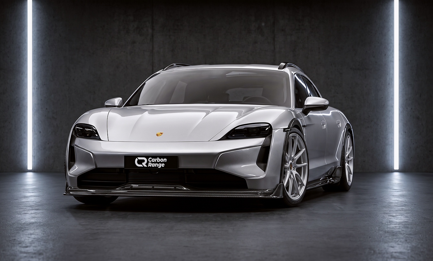 Carbon Aero Kit passend für Porsche Taycan Cross Turismo (J1) – Prepreg Vollcarbon