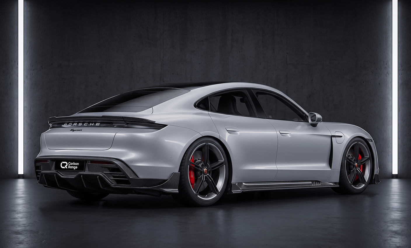 Carbon Aero Kit passend für Porsche Taycan (2019–2024) – Prepreg Vollcarbon