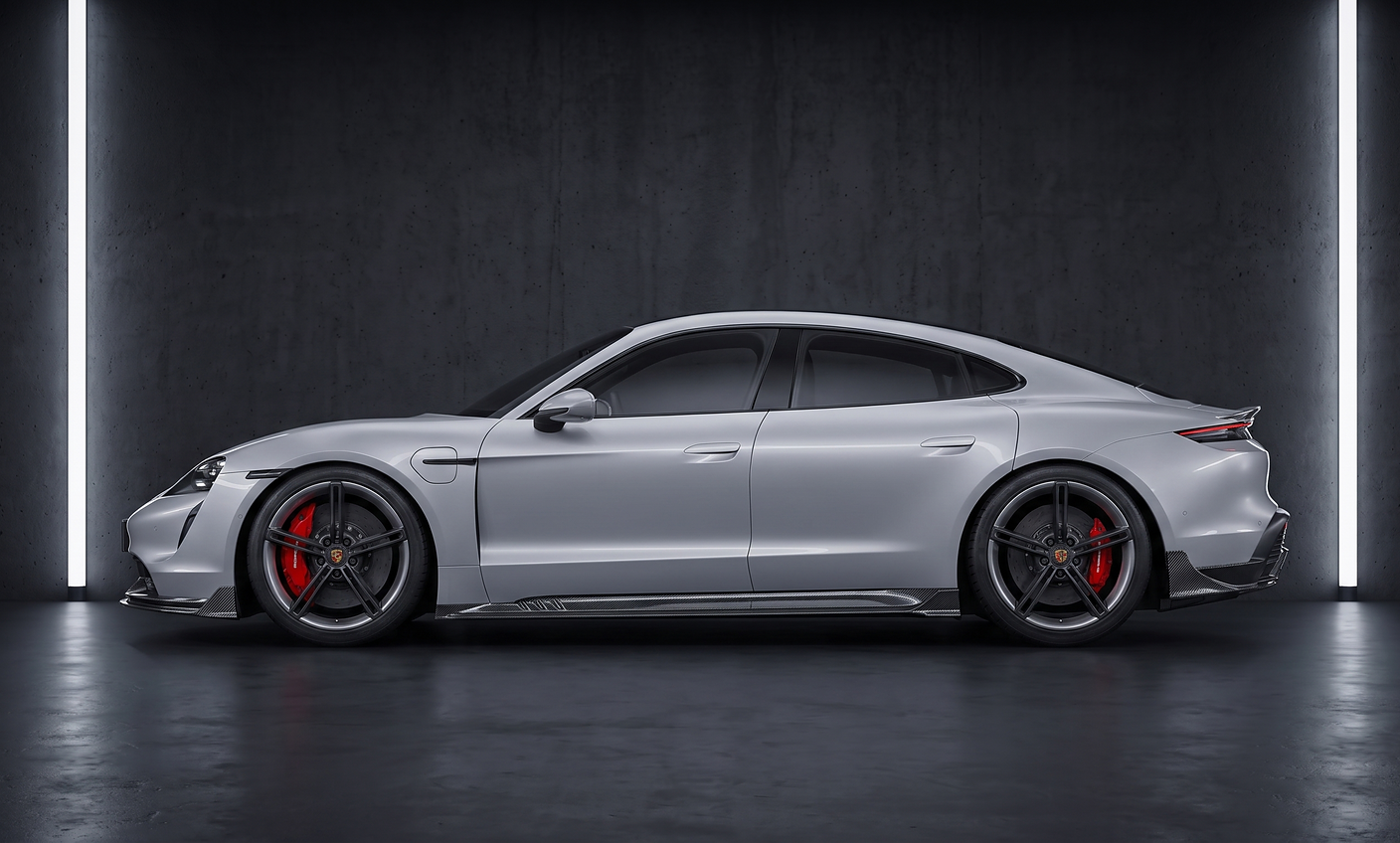 Carbon Aero Kit passend für Porsche Taycan (2019–2024) – Prepreg Vollcarbon
