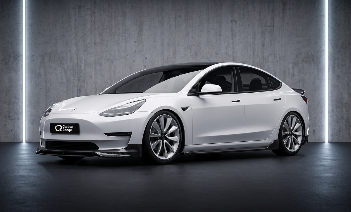 Carbon Aero Kit passend für Tesla Model 3 (2017–2023) – Prepreg Vollcarbon