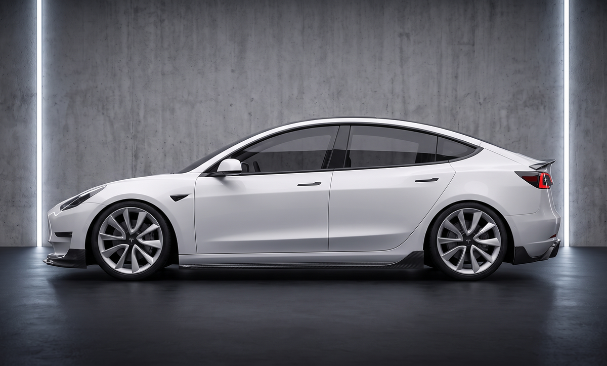 Carbon Aero Kit passend für Tesla Model 3 (2017–2023) – Prepreg Vollcarbon